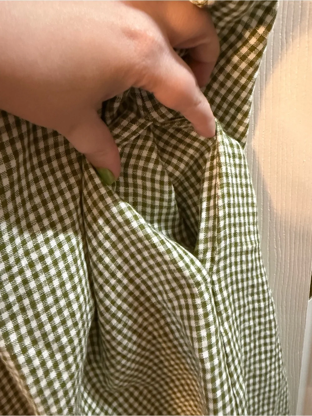 LinenFox Summer Gingham Dress - Picture 4 of 10
